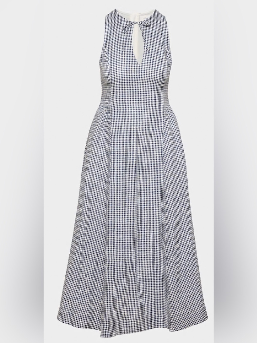 Wilfred Black and White Gingham Midi Dress - Picture 6 of 12